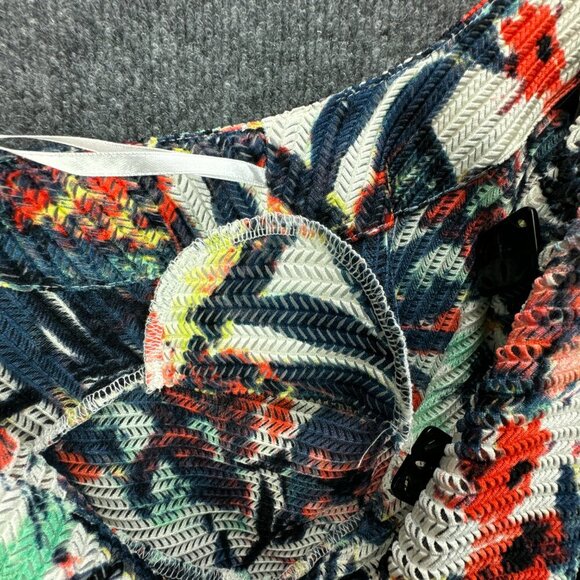 Ali Miles Cardigan Womens Petite Small Breathable Button Up Pockets Tropical - Picture 4 of 16